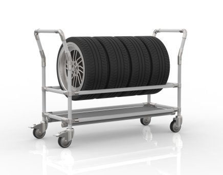 Tire cart with shelf 24082635 - 1