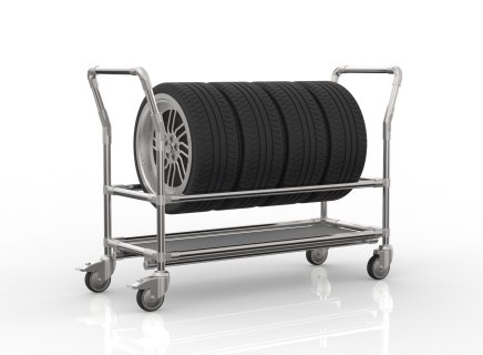 Tire cart with shelf 24082635 - 4