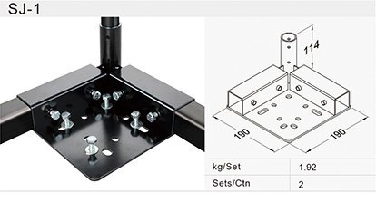 Corner bracket for wheels with SJ-1SV plate - 1