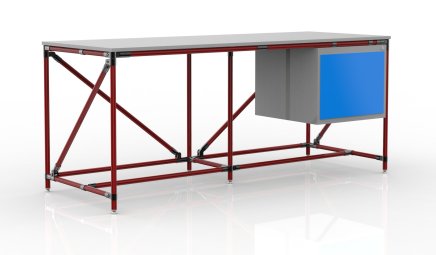 Workshop table with container width 2000 mm, 240405317 - 2