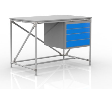 Workshop table with container with four drawers 24040533 (3 models) - 1