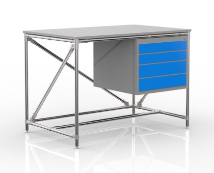 Workshop table with container with four drawers 24040533 (3 models) - 4