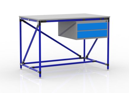 Workshop table with container with two drawers 24040531 (3 models) - 3
