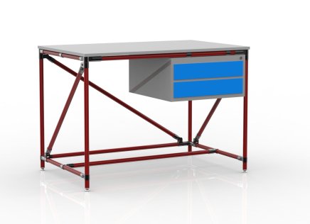 Workshop table with container with two drawers 24040531 (3 models) - 2