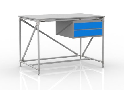 Workshop table with container with two drawers 24040531 (3 models) - 1