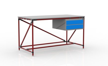 Container workshop table with two drawers width 1500 mm, 24040538 - 2