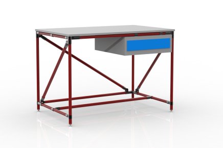 Workshop table with container with one drawer 24040530 (3 models) - 2