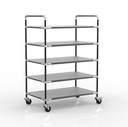 Antistatic rack trolley with five shelves, 24040237 (4 models)