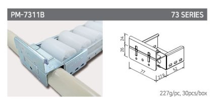 Roller track holder type PM-7311B