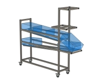 Falling rack made of aluminum profiles, 23040552