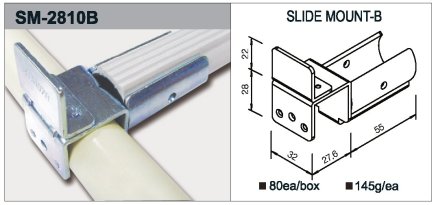 Holder for sliding pipes type SM-2810B