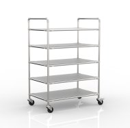 Antistatic rack trolley with five shelves, 24040237 (4 models)