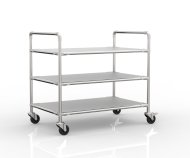 Antistatic shelf trolley with three shelves, 24040234