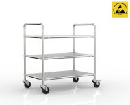 Antistatic rack trolley with three shelves, 24040233 (4 models)