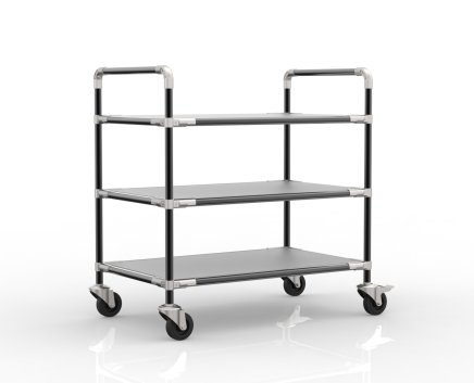 Antistatic rack trolley with three shelves, 24040233 (4 models) - 2