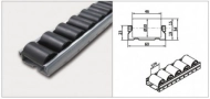 Roller track PL-601F_EM (ESD), diameter of rollers 30 mm