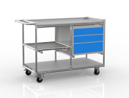 Tailor-made tubular system workshop trolley with container 22082105 - 4