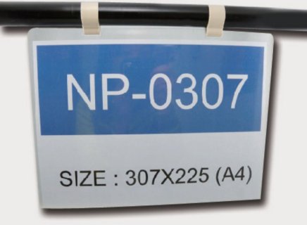 Hanging label pocket NP-0307