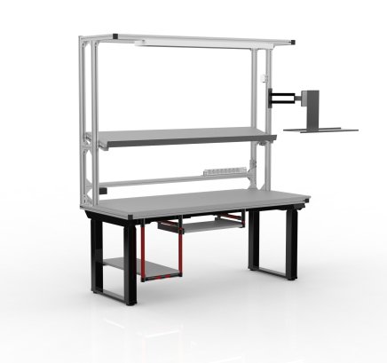 Height-adjustable work table with extension 24100902 - 2