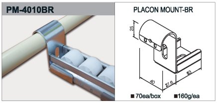 Roller track holder type PM-4010BR