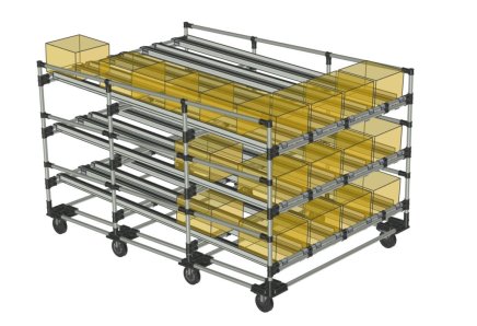 FIFO gravity rack with wheels 22110953 - 5