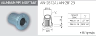 Internal plug with thread AIN-2812B