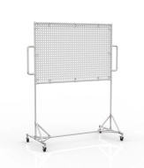 Mobile whiteboard with perforated panel 24042532