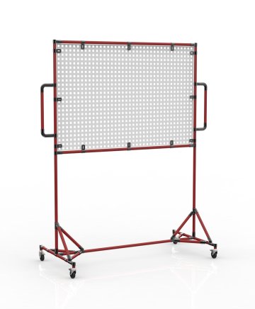 Mobile whiteboard with perforated panel 24042532 - 2