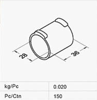 Aluminum sleeve MT-5180 - 2