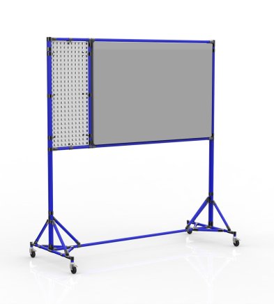 Double-sided magnetic board with punch panel 24042531