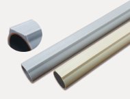 Logiform steel pipe with sliding surface - Grey