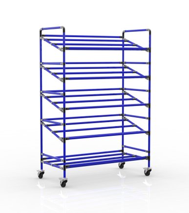 Shelving trolley for crates 24040232