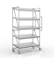 Crate rack trolley with 1000 mm wide inclined shelves, SP10040 (4 models)