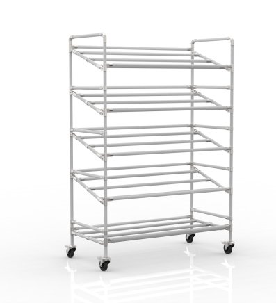 Shelving trolley for crates 24040232