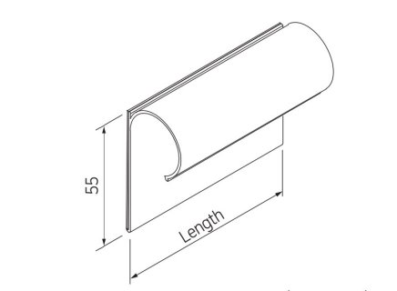 Label holder LH-5015CL, 150 x 55 mm - 2