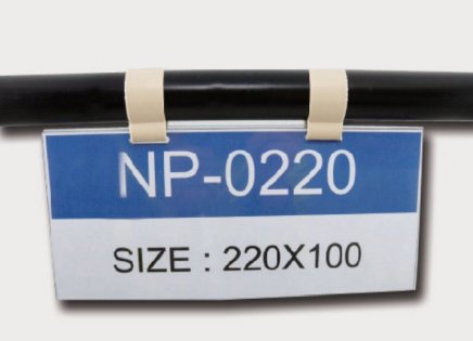 Hanging label pocket NP-0220