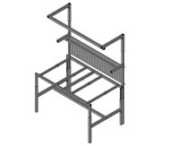 Base for height-adjustable antistatic table SPEX157