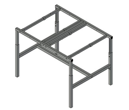 Base for height-adjustable antistatic table SP187