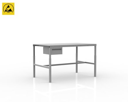 Height adjustable ESD table SPESD