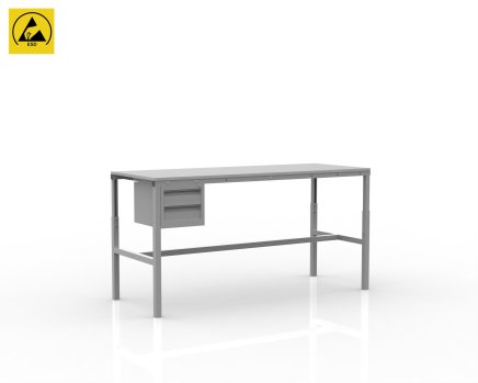 Height adjustable ESD table SPESD