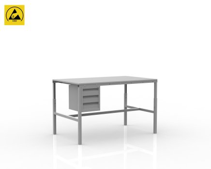 Height adjustable ESD table SPESD