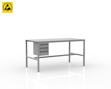 Height adjustable ESD table SPESD