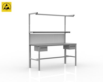 Height adjustable ESD table SPEXESD