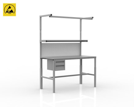 Height adjustable ESD table SPEXESD