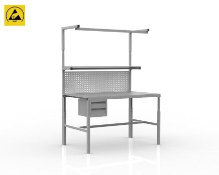 Height adjustable ESD table SPEXESD