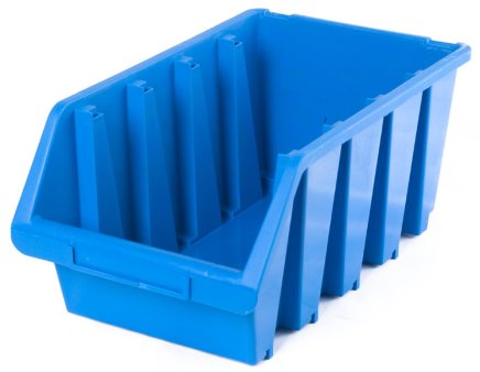 Ergobox 4 plastic container - color blue