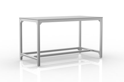 Workshop table made of aluminum profiles 24061932