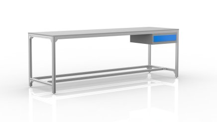 Workshop table made of aluminum profiles 24061937