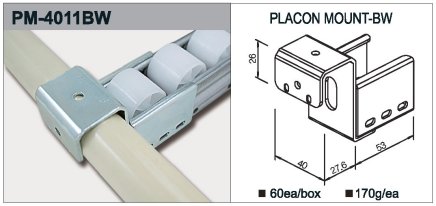 Roller track holder type PM-4011BW