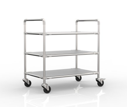 Antistatic rack trolley with three shelves, 24040233 (4 models)